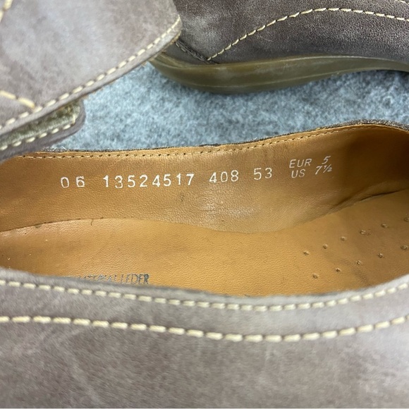 Mephisto Gorgeous Grey/Tan Leather Ballet Mary Jane Style Flats Women’s Size 7.5 - Picture 6 of 11